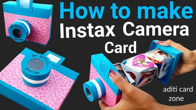 Unique Instax Card Tutorial | DIY Handmade mini Scrapbook | Friendship day card ideas |