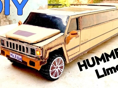 Cardboard Hummer Car || How to make RC Hummer Limousine ||Hummer limo toy car || DIY Hummer at home