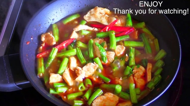 Chicken with Chili Curry : Thai Food Part 39 : How to Make Thai Food at Home