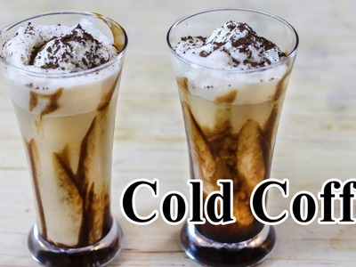 Cold Coffee Recipe WIth Ice Cream In Hindi-How To Make Cold Creamy Coffee-Beaten Coffee-Ep-219