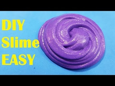 DIY Slime!! How to make slime with Shampoo Baby and Nail Polish No Glue or Borax