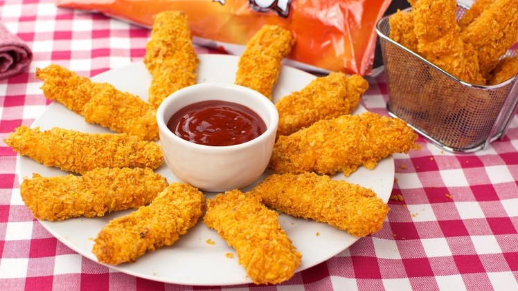 Doritos Crusted Chicken Fingers - How to Make Doritos Chicken Tenders