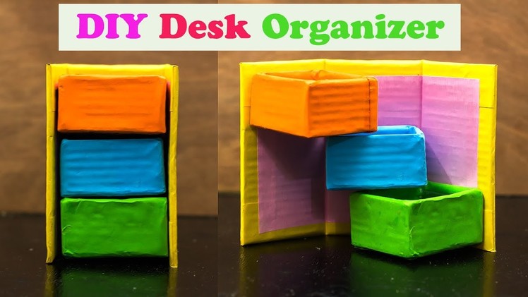How To Make A Cardboard Desk Organizer