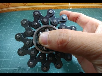 HOW TO MAKE A FIDGET SPINNER with Bicycle chain - Fidget Spinner DIY: Easiest and Cheapest