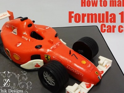 How to make a formula 1 car cake