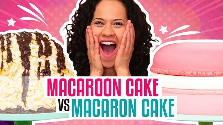 How To Make A Giant Coconut Macaroon & French Macaron out of CAKE | Yolanda Gampp | How To Cake It