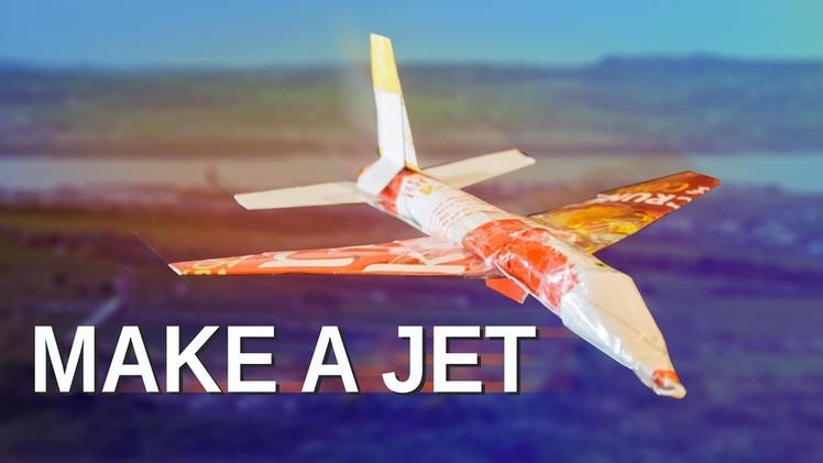 How to make a JET airplane out of a cereal box