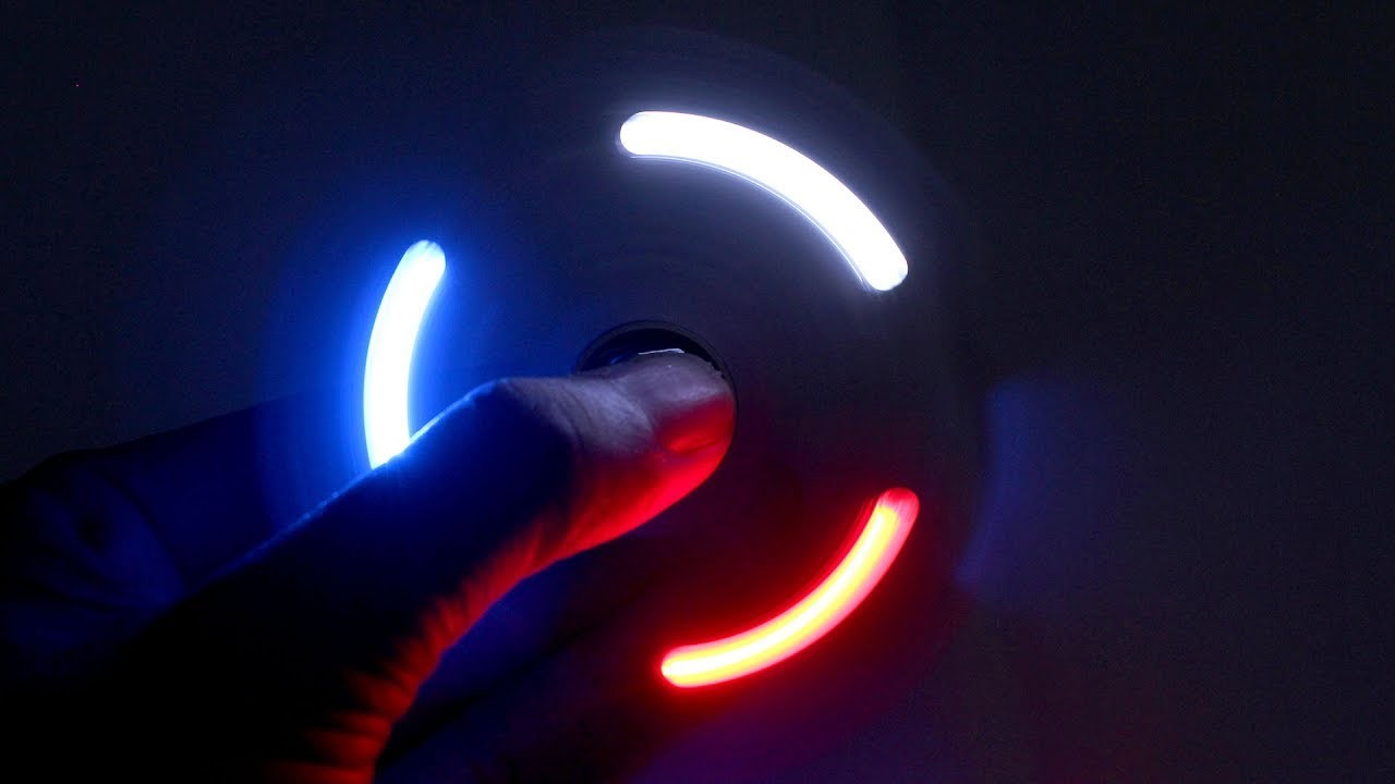 How To Make A LED Hand Spinner using Glue Gun