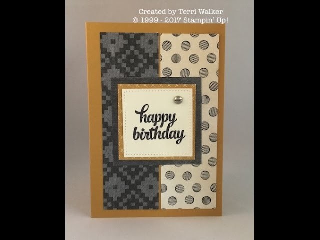 How to make a masculine birthday card