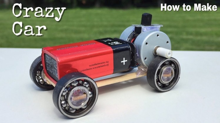 How to Make a Mini Car Using Bearings - Powerful Electric Car with Double Engine - Amazing idea