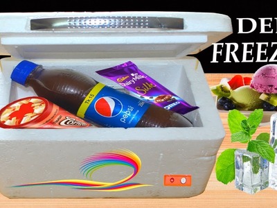 How to make a Mini Deep Refrigerator at home - very easy way