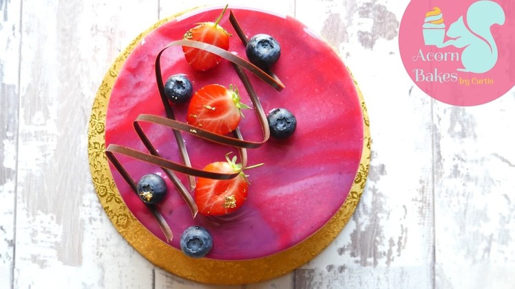 HOW TO MAKE A MIRROR GLAZE CAKE | Recipe & Tutorial | Acorn Bakes
