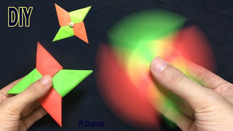 How To Make A Paper Fidget Spinner - Origami Fidget Spinner