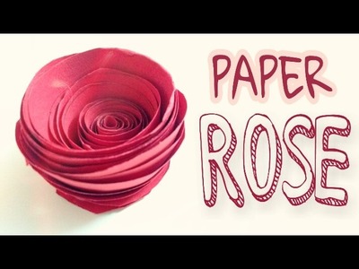 How To Make a Paper Rose || DIY Paper Flowers || Origami for Beginners