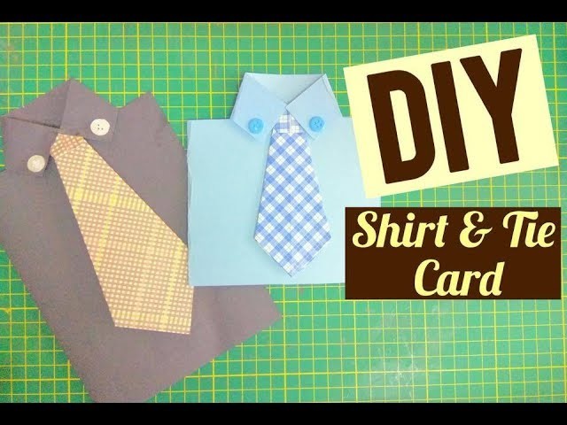How to make a Shirt & Tie Card for Father's Day | Greeting Card | Craftziners # 93