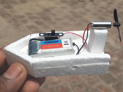 How to Make a Small Electric Boat at Home - High Speed Boat