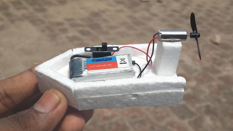 How to Make a Small Electric Boat at Home - High Speed Boat