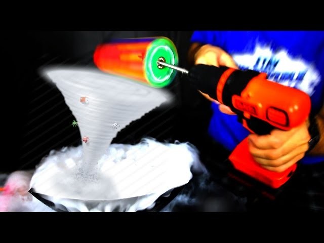 HOW TO MAKE A TORNADO WITH DRY ICE AND FIDGET SPINNERS  (Amazing DIY Spinner Trick)