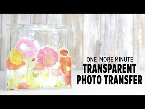 How to Make a Transparent Photo Transfer