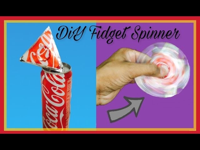 How to make a tri Fidget spinner. Coca cola Fidget Spinner. EASY