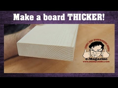 How to make a wooden board appear THICKER!