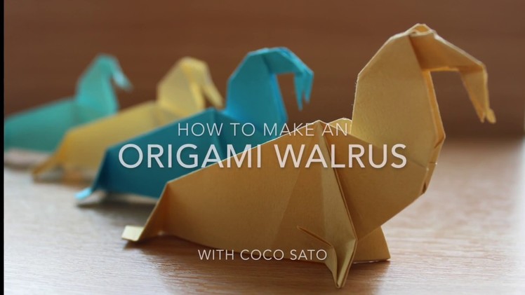 How to make an origami walrus