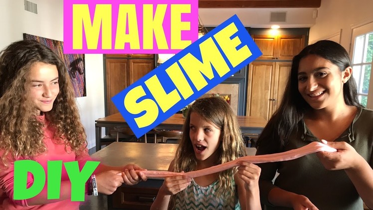 How To Make Bubble Gum Slime With Chloe