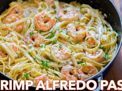 How To Make Creamy Shrimp Alfredo Pasta - Natasha's Kitchen