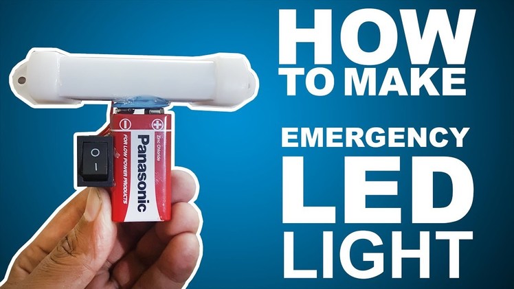 How To Make Emergency LED Light- Easy Way