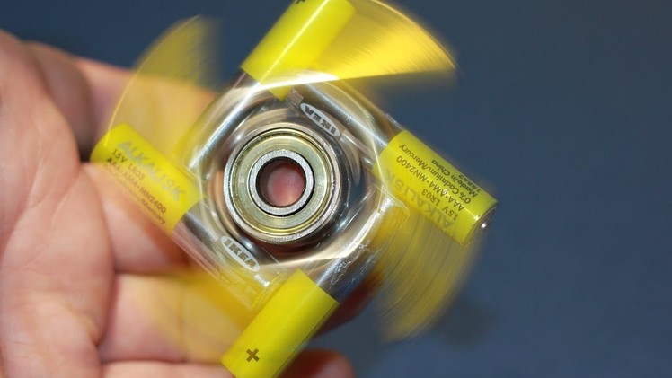 How to make fidget Spinner 99999+ rpm fidget the peg-top toyDIY