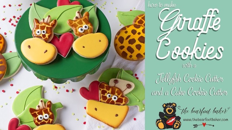 How to Make Giraffe Cookies with a Jellyfish Cookie Cutter