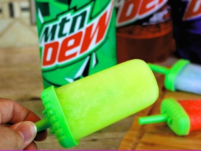 How to Make Homemade Popsicles | Easy Mountain Dew Popsicles