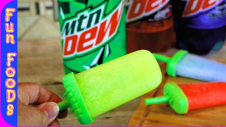 How to Make Homemade Popsicles | Easy Mountain Dew Popsicles