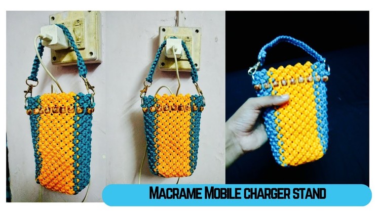 How to make macrame mobile charging hanger | Macrame Art