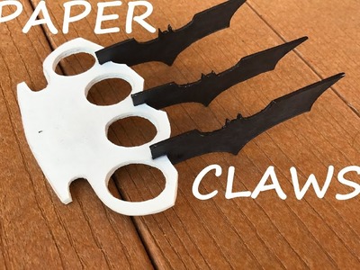 How To Make Paper Batman Wolverine Claws!!