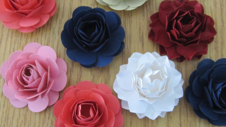 HOW TO MAKE PAPER FLOWERS WITH A PUNCH