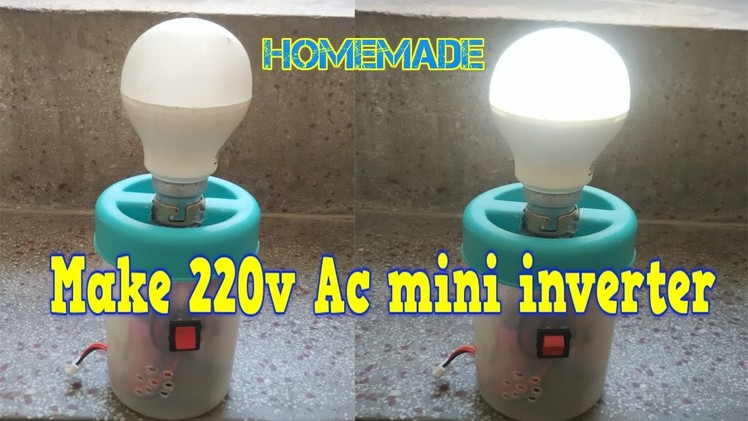 How to make  rechargeable mini Inverter at home