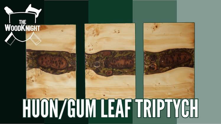 How to make Resin & Woodworking Art! (Gum Leaf Triptych)