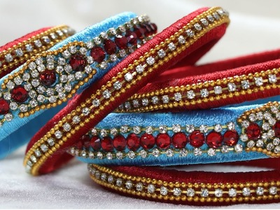 How to Make Silk Thread Fancy Tassel Designer Bangles at Home. By CraftingHours