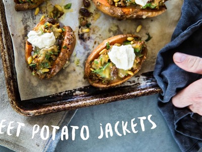 How To Make.  Sweet Potato jackets Stuffed w Lamb !
