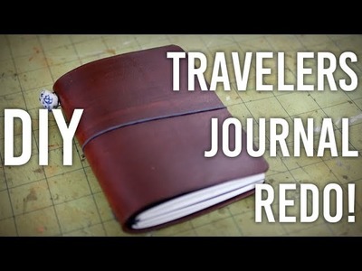 How to Make Traveler's Notebook Journal - Redo