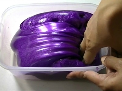 How To Make Twilight Sparkling Slime | Violet Metalic Slime