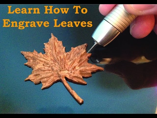 Learn How To Carve Wood Leaves Carving With the Power Carver 400,000 rpm