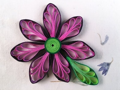Paper Quilling Art | How To Make Looped Quilling Flowers