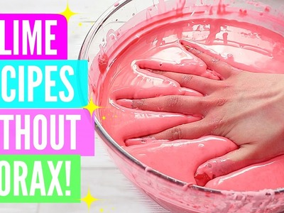 Testing Popular No Borax Slime Recipes! How To Make Slime Without Borax AND GLUE!
