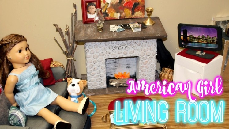 AG LIVING ROOM! | How I Made my American Girl Living Room