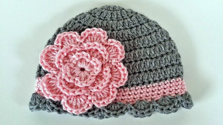 Baby Beanie Crochet Pattern 6-12 Months