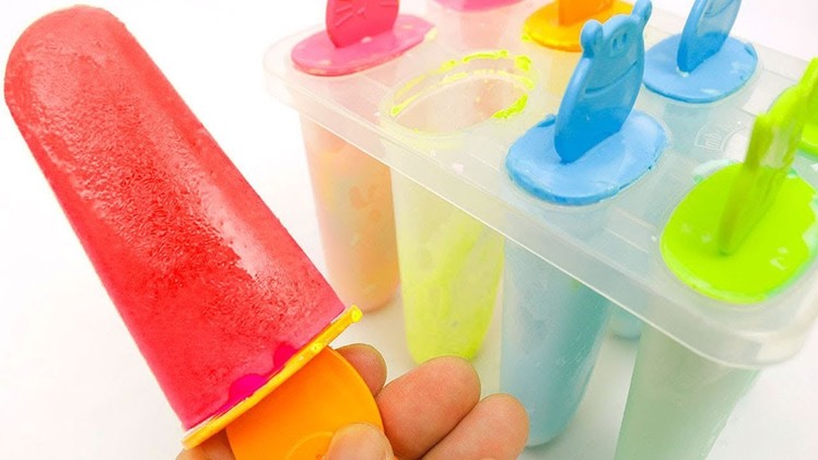 DIY How to Make 'Colors Milk Stick Ice Cream' kinder joy Surprise Egg toy play