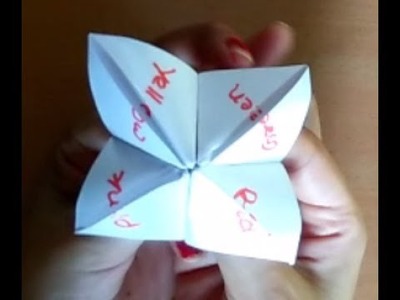 DIY - Paper Fortune Teller Origami | How Make Paper Fortune Teller and Predict Fortune