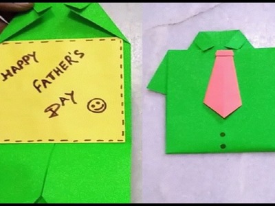 Father's Day Card: How to make Paper Shirt Card?